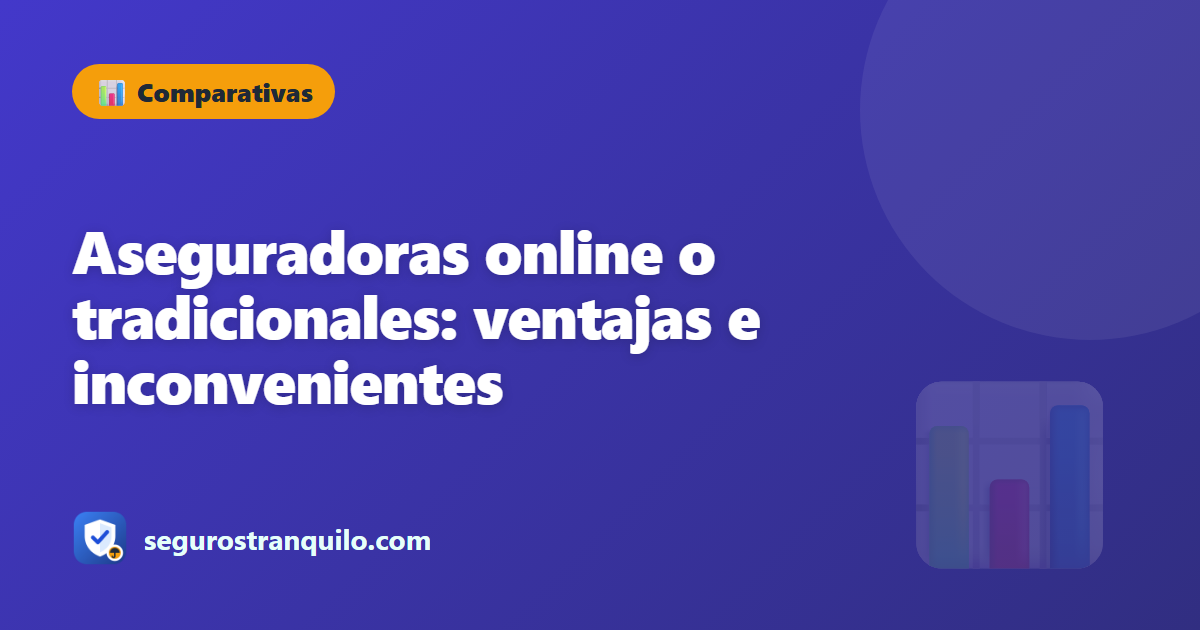 Aseguradoras online o tradicionales: ventajas e inconvenientes