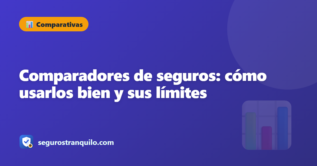 Comparadores de seguros: cómo usarlos bien y sus límites