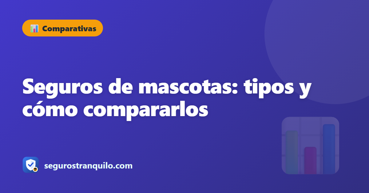 Seguros de mascotas: tipos y cómo compararlos